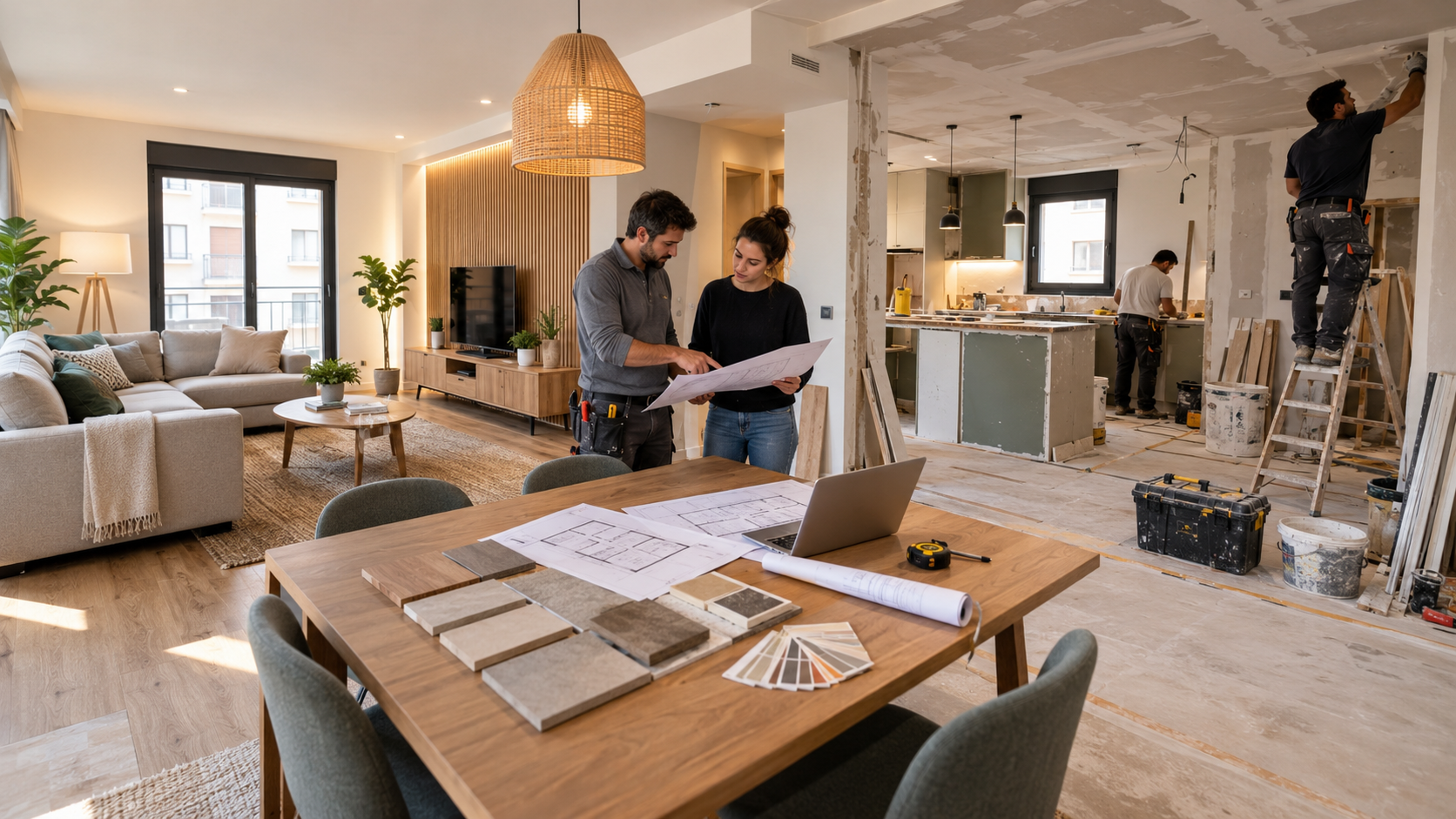 Reforma de vivienda urbana en ejecución
